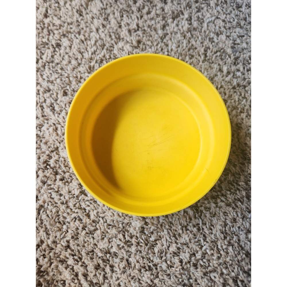 Vintage Tupperware Yellow Cereal Bowl 1356-3 Made in USA 6 Inch Retro Kitchen
